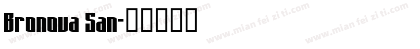 Bronova San字体转换